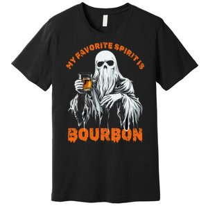 My Favorite Spirit Is Bourbon Halloween Ghost Costume Premium T-Shirt