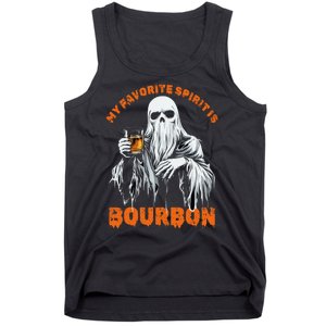 My Favorite Spirit Is Bourbon Halloween Ghost Costume Tank Top