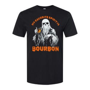 My Favorite Spirit Is Bourbon Halloween Ghost Costume Softstyle CVC T-Shirt