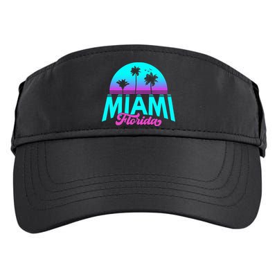 Miami Florida Sunset Adult Drive Performance Visor