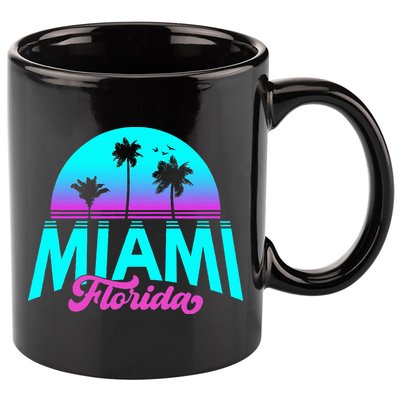 Miami Florida Sunset 11oz C Handle Ceramic Mug