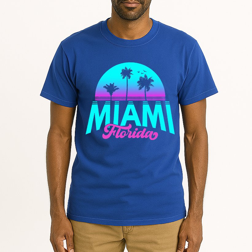 Miami Florida Sunset Tall T-Shirt
