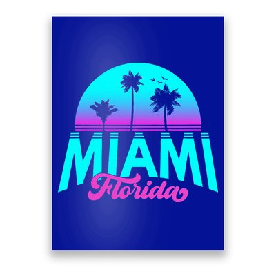 Miami Florida Sunset Poster