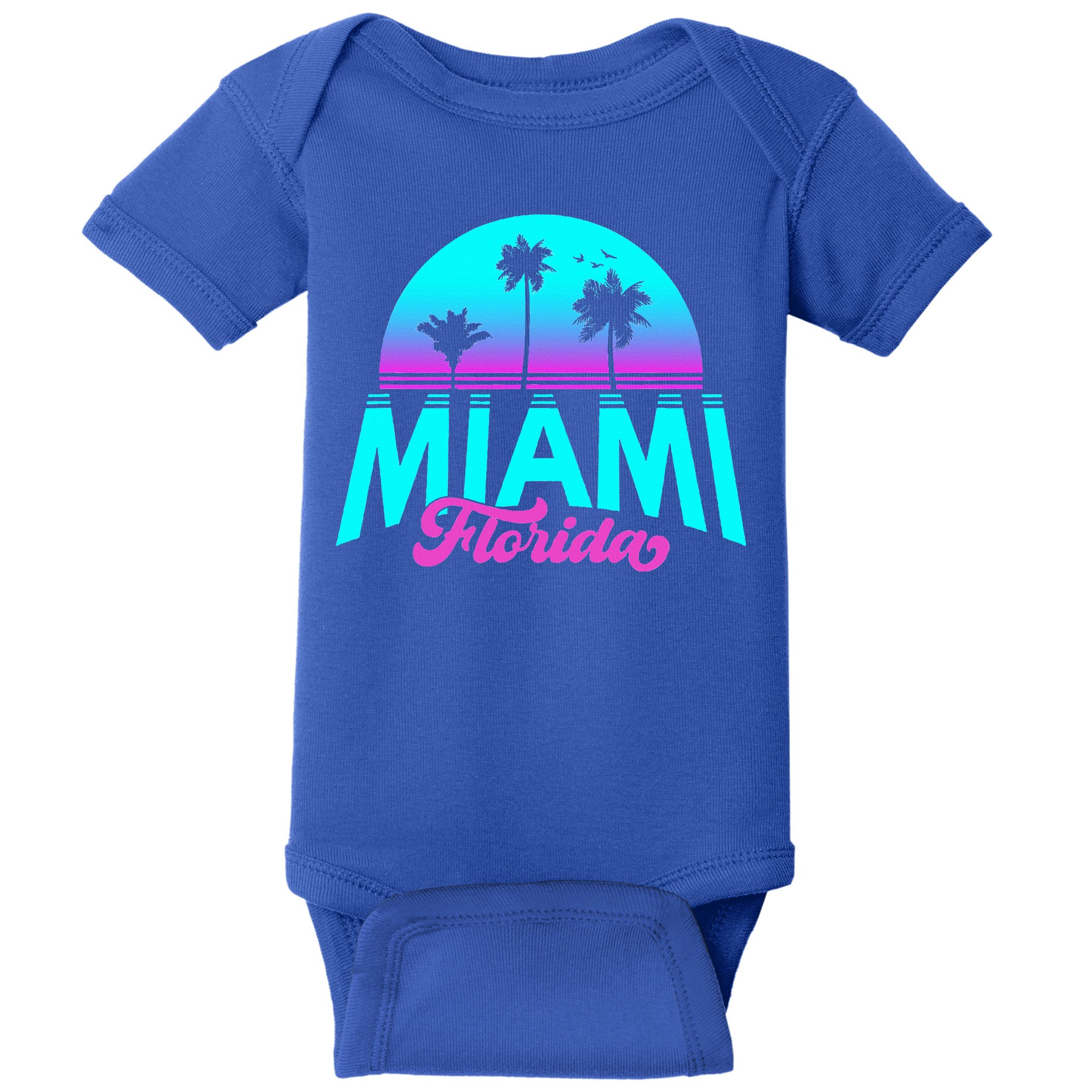 Miami Florida Sunset Baby Bodysuit