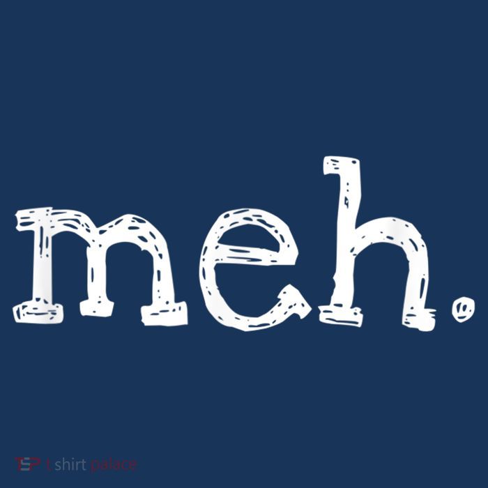Meh Funny Sarcastic Drawstring Bag