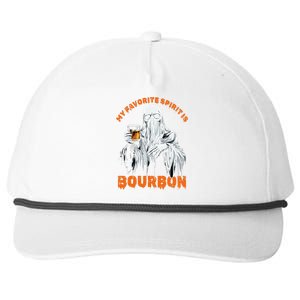 My Favorite Spirit Is Bourbon Halloween Ghost Costume Snapback Five-Panel Rope Hat