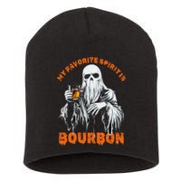 My Favorite Spirit Is Bourbon Halloween Ghost Costume Short Acrylic Beanie