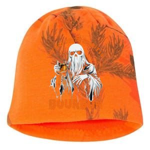 My Favorite Spirit Is Bourbon Halloween Ghost Costume Kati - Camo Knit Beanie