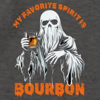 My Favorite Spirit Is Bourbon Halloween Ghost Costume Vector Backpack