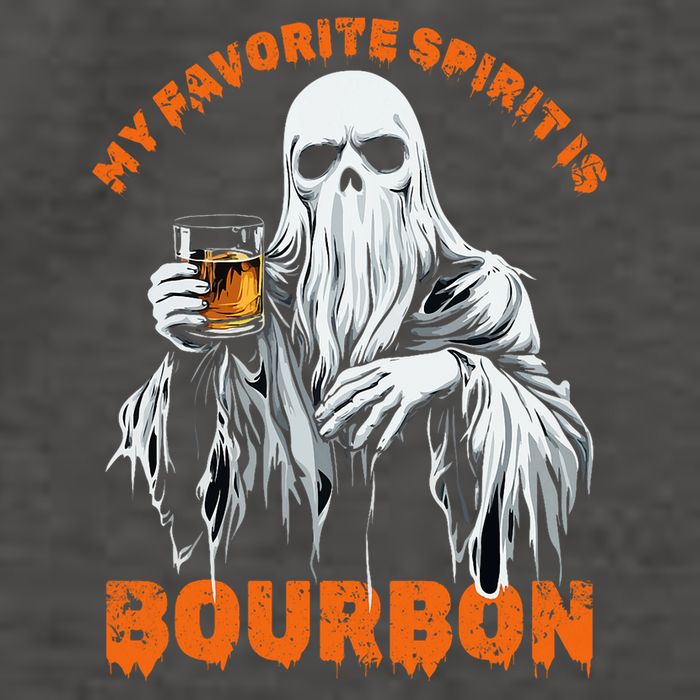 My Favorite Spirit Is Bourbon Halloween Ghost Costume Vector Backpack