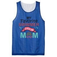 My Favorite Swimmer Calls Me Mom Swim Team Swimming Gift Meaningful Gift Mesh Reversible Basketball Jersey Tank