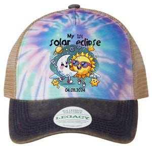 My First Solar Eclipse April 8 2024 Legacy Tie Dye Trucker Hat