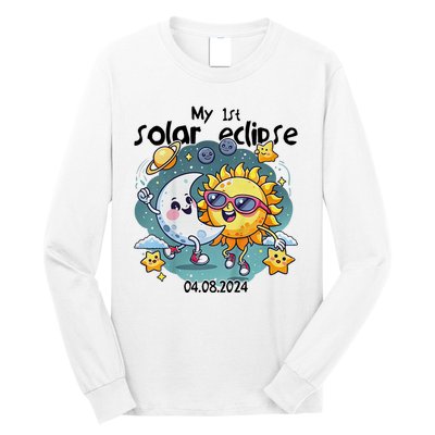 My First Solar Eclipse April 8 2024 Long Sleeve Shirt