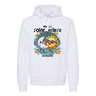 My First Solar Eclipse April 8 2024 Premium Hoodie