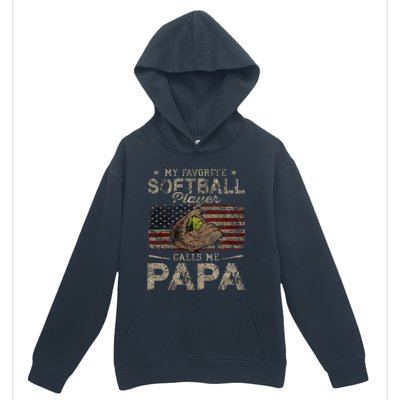 My Favorite Softball Player Calls Me Papa FatherS Day Urban Pullover Hoodie