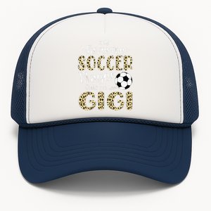 My Favorite Soccer Player Calls Me Gigi Leopard Trucker Hat