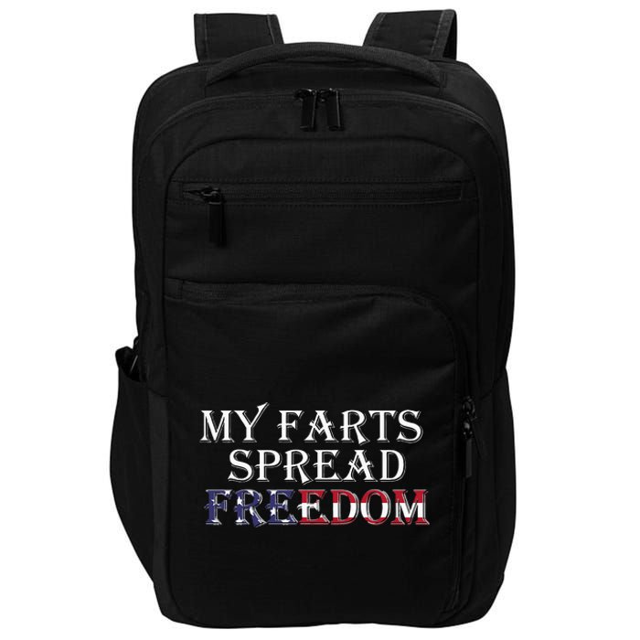 My Farts Spread Freedom Redneck Country Joke USA Flag Humor Impact Tech Backpack