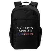 My Farts Spread Freedom Redneck Country Joke USA Flag Humor Daily Commute Backpack