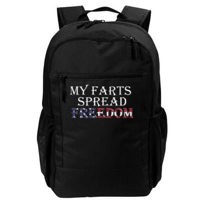 My Farts Spread Freedom Redneck Country Joke USA Flag Humor Daily Commute Backpack