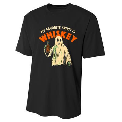 My Favorite Spirit Is Whiskey Performance Sprint T-Shirt