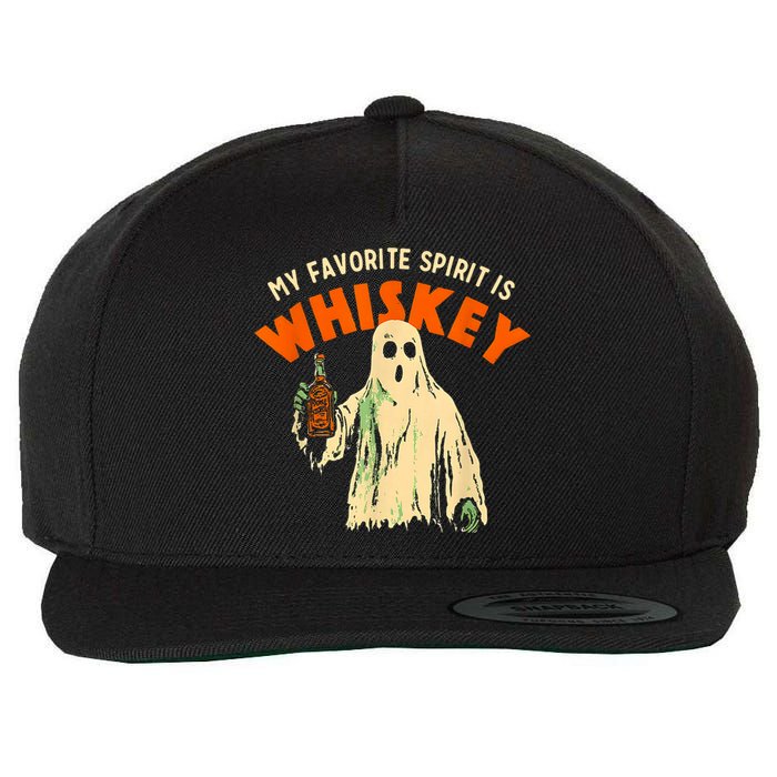 My Favorite Spirit Is Whiskey Wool Snapback Cap