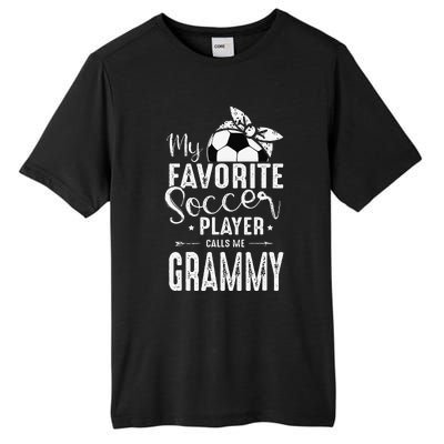 My Favorite Soccer Player Calls Me Grammy Tall Fusion ChromaSoft Performance T-Shirt