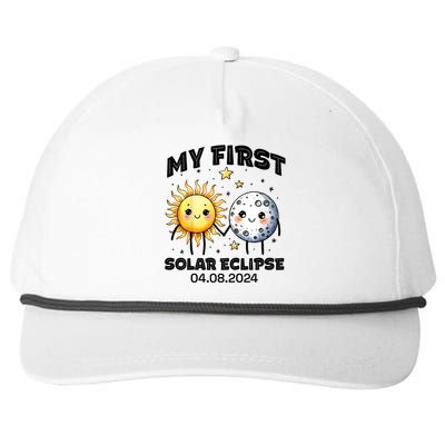 My First Solar Eclipse Boy Girl 2024 Solar Eclipse Snapback Five-Panel Rope Hat