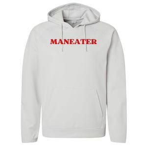 Maneater Funny Sarcastic Aesthetic Feminist Performance Fleece Hoodie