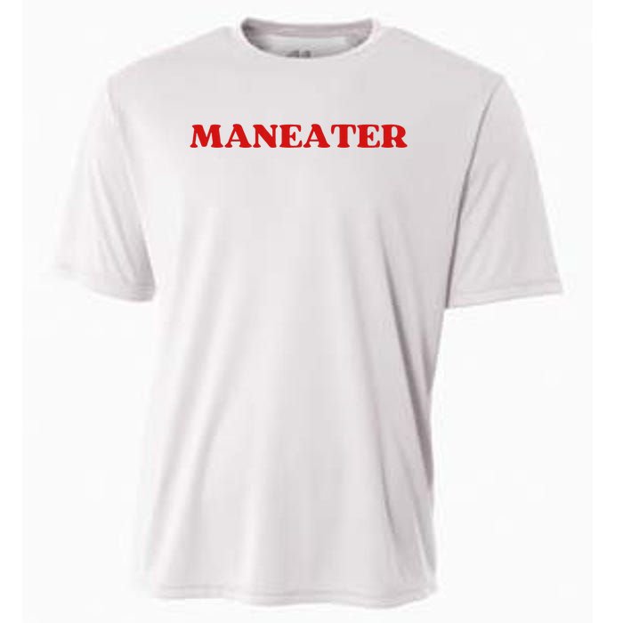 Maneater Funny Sarcastic Aesthetic Feminist Cooling Performance Crew T-Shirt