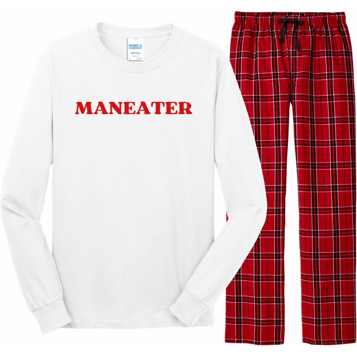 Maneater Funny Sarcastic Aesthetic Feminist Long Sleeve Pajama Set