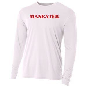 Maneater Funny Sarcastic Aesthetic Feminist Cooling Performance Long Sleeve Crew