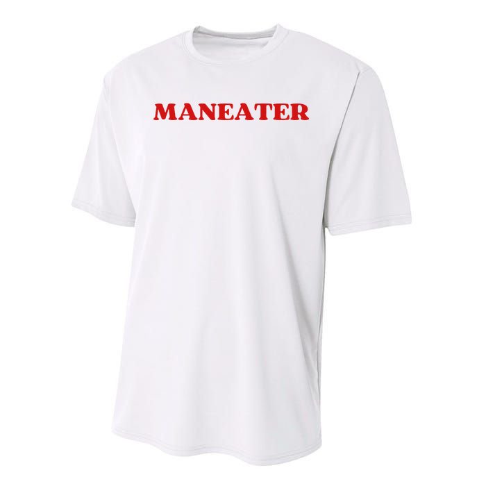 Maneater Funny Sarcastic Aesthetic Feminist Performance Sprint T-Shirt