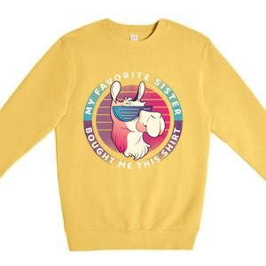 My Favorite Sister Bought Me This Meaningful Gift Christmas Gift Llama Gift Premium Crewneck Sweatshirt