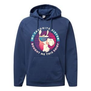 My Favorite Sister Bought Me This Meaningful Gift Christmas Gift Llama Gift Performance Fleece Hoodie