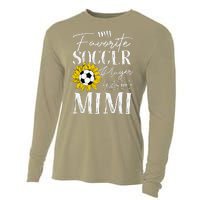 My Favorite Soccer Player Calls Me Mimi Sunflower Cooling Performance Long Sleeve Crew