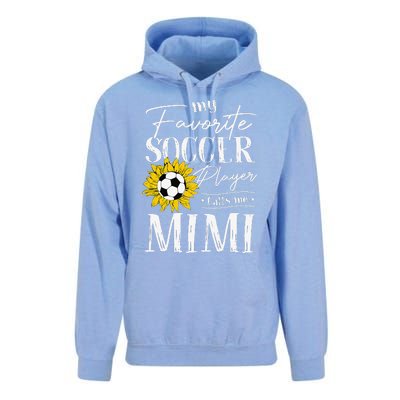 My Favorite Soccer Player Calls Me Mimi Sunflower Unisex Surf Hoodie