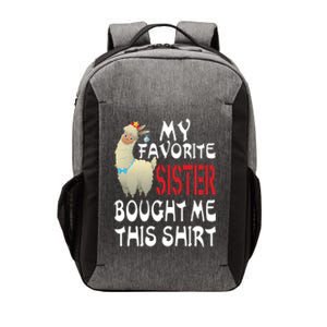 My Favorite Sister Bought Me This Funny Gift Christmas Llama Gift Vector Backpack