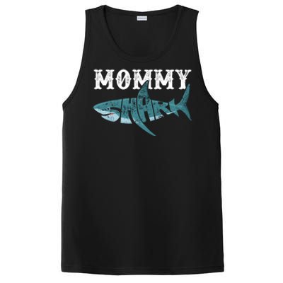 Mommy Funny Shark Family Matching Shark Lover Ocean Animal Cool Gift PosiCharge Competitor Tank