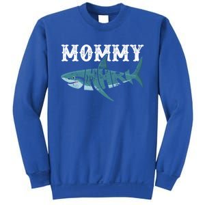 Mommy Funny Shark Family Matching Shark Lover Ocean Animal Cool Gift Sweatshirt