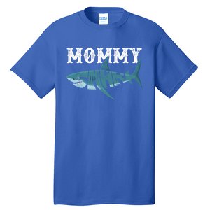 Mommy Funny Shark Family Matching Shark Lover Ocean Animal Cool Gift Tall T-Shirt