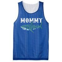 Mommy Funny Shark Family Matching Shark Lover Ocean Animal Cool Gift Mesh Reversible Basketball Jersey Tank