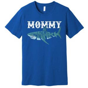 Mommy Funny Shark Family Matching Shark Lover Ocean Animal Cool Gift Premium T-Shirt