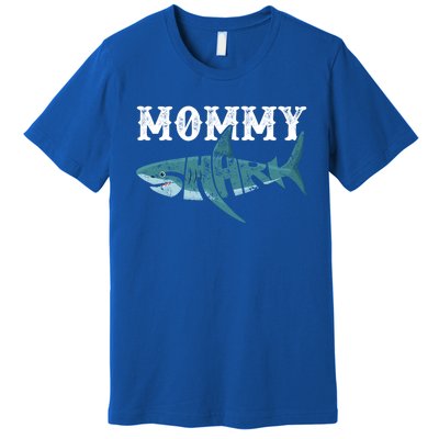 Mommy Funny Shark Family Matching Shark Lover Ocean Animal Cool Gift Premium T-Shirt