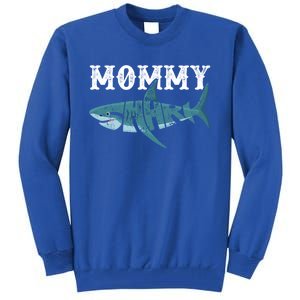 Mommy Funny Shark Family Matching Shark Lover Ocean Animal Cool Gift Tall Sweatshirt