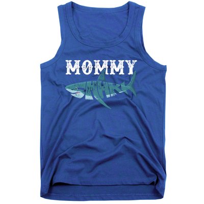 Mommy Funny Shark Family Matching Shark Lover Ocean Animal Cool Gift Tank Top