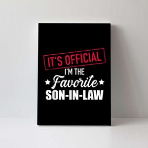 Men Favorite Soninlaw From Motherinlaw Or Fatherinlaw Canvas