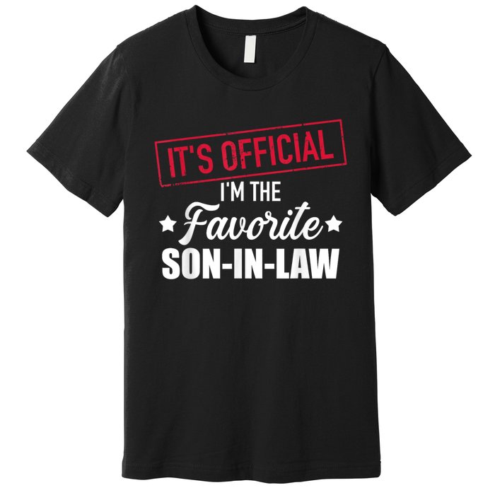 Men Favorite Soninlaw From Motherinlaw Or Fatherinlaw Premium T-Shirt