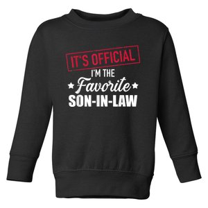 Men Favorite Soninlaw From Motherinlaw Or Fatherinlaw Toddler Sweatshirt