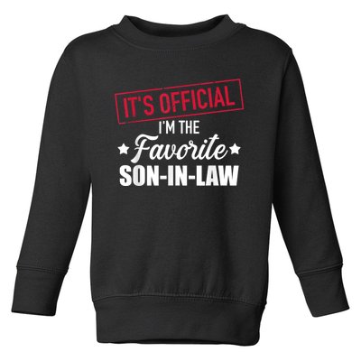 Men Favorite Soninlaw From Motherinlaw Or Fatherinlaw Toddler Sweatshirt