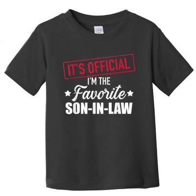 Men Favorite Soninlaw From Motherinlaw Or Fatherinlaw Toddler T-Shirt